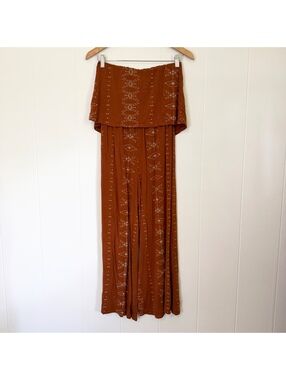 Tanoa Polynesian Hawaiian Samoan Tongan Print Sleeveless Jumpsuit Women's XS